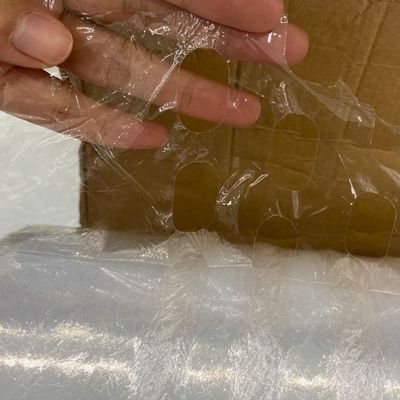 فيلم التمدد الشفاف من LDPE 420mm x 1200m غلاف المواد الممتدة المسبقة
