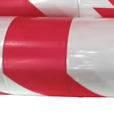 80 - 150 ميكرون فيلم حماية PE LDPE HDPE شريط تحذير أحمر أبيض