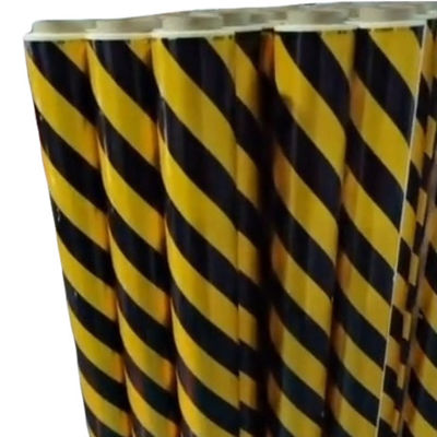 الصمغ PE فيلم واقي أسود صفراء شريط تحذير ISO9001 SGS CE ROHS المعتمد