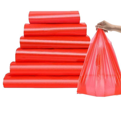 حقائب حاملات السترات البلاستيكية المتوسطة القابلة لإعادة الاستخدام HDPE LDPE حقائب قميص ملونة