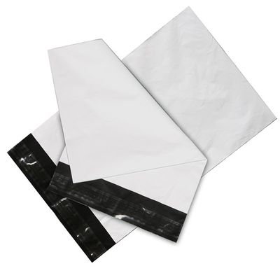 50 ميكرون LDPE البيضاء البولي بريد المظروفات حقائب الشحن للعمل الإلكتروني